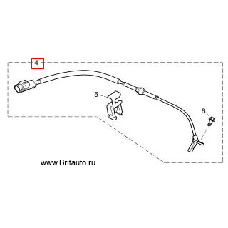 Датчик АБС задний Jaguar XJ