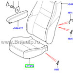 Обивка подушка сиденья, land rover freelander