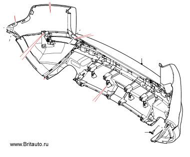 Задний бампер Range Rover Evoque