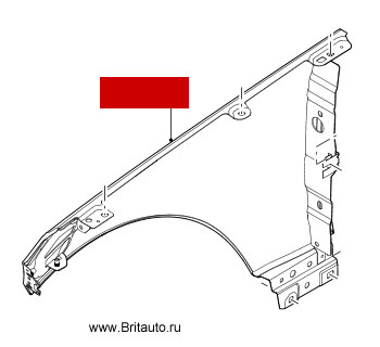 Крыло переднее левое Range Rover 2013 - 2019