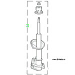Стойка заднего амортизатора правая LR Freelander 1
