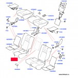 Набивка подушки заднего сидения Range Rover 2013