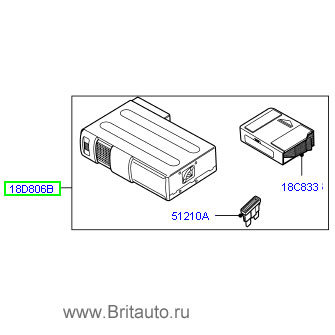 Cd чейнджер на 6 дисков range rover 2002 - 2009