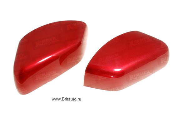 Крышки зеркал заднего вида, цвет: красный (rimini red), комплект из 2-х штук
