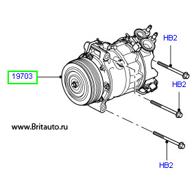 Компрессор кондиционера RRS 2014-2015 и LR Discovery IV