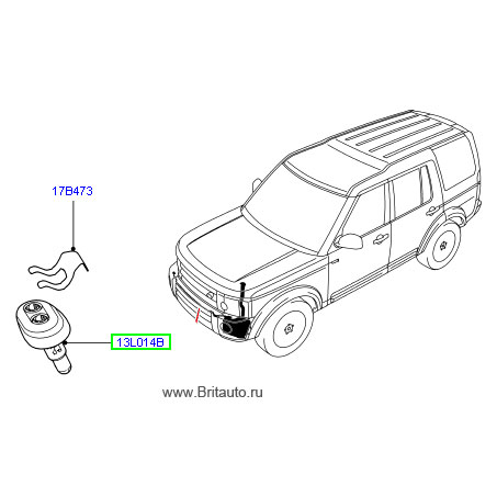 Форсунка фароомывателя LR Discovery IV+ правая