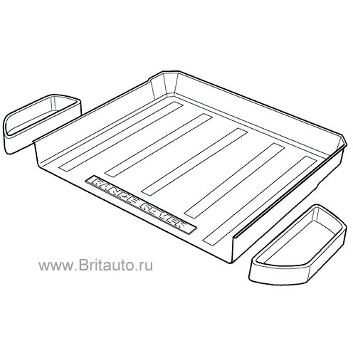 Поддон в багажник резиновый жесткий на range rover 1995 м.г.