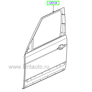 Передняя правая дверь Range Rover 2010 - 2012