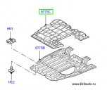 Экран поддона моторного отделения Range Rover 2002 - 2012, на 3,6Л Дизель и 5,0Л Бензин