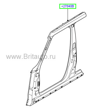 Боковая панель кузова, левая, передняя, range rover 2010 - 2012