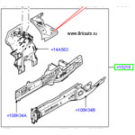 Лонжерон передний левый Range Rover 2013 (состояит из 4-х частей)
