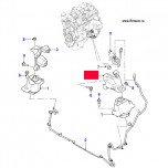 Кронштейн опоры двигателя 2.0L, левый, Jaguar XE 2015, New XF