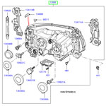 Фара правая на Range Rover Sport 2010 - 2013, адаптивный биксенон