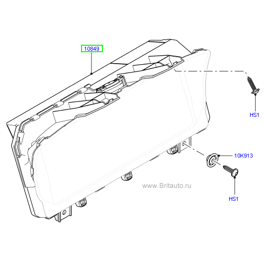 Щиток приборов range rover 2013 / range rover sport 2014, полный tft/lcd