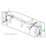 Наконечник рулевой левый lr defender