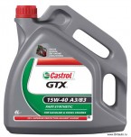 Масло моторное Castrol GTX 15W-40 A3 - B3, полусинтетическое, в расфасовке 4Л.