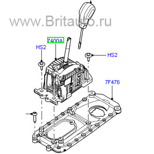 Селектор акпп land rover discovery iii - iv