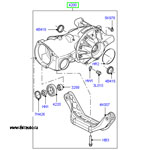 Дифференциал в сборе с держателем, на lr freelander и range rover evoque