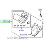 Корпус блокировки дифференциала, с моторчиком, range rover sport 2005 - 2013 и land rover discovery 3, 4