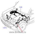 Жгут проводки моторного отсека range rover sport 2010 - 2013