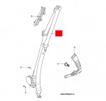 Ремень безопасности правый передний, активный, катушка ремня безопасности с натяжителем,  Jaguar XF 2009 - 2015