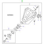 Дифференциал - редуктор заднего моста Land Rover Defender 1987 - 2015, в сборе.