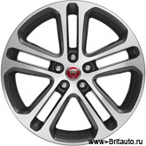 Колесный диск R18 x 8,5 Jaguar XE, модель: Templar, двуцветный, Technical Grey, задний. Запчасть оригинальная новая Jaguar, в оригинальной коробке.