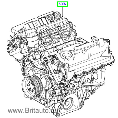 Двигатель, бензин 5,0л range rover 2002 - 2012