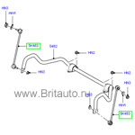 Тяга переднего стабилизатора range rover 2002 - 2012
