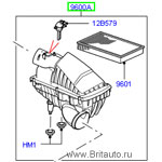 Воздухоочиститель левый lr doscovery 3, 4 и range rover spoer 2005 - 2013