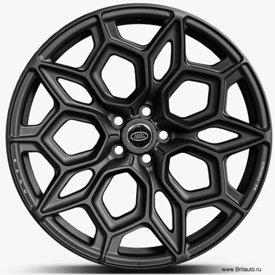 Колесный диск кованый R23 Kahn Type 570 RS Forged Land Rover Defender New, Range Rover 2013 - 2022, Range Rover Sport 2014 - 2022, цвет: Satin Black (черный матовый).