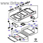 Обшивка потолка, с 5-ти местной конфигурацией, без люка, на land rover discovery 3
