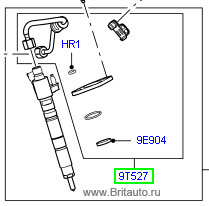 Комплект впрыска топлива на 1-й цилиндр, на LR Discovery 3 и 4, Range Rover 2013 - 2015 и Range Rover Sport 2005 - 2015