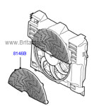 Вентилятор радиатора основной range rover 2002 - 2012, на 4,2Л Бензин Superchrged, c системой кондиционирования воздуха перед/зaд.