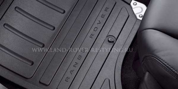 Комплект резиновых напольных ковриков на Range Rover Sport 2005 - 2013