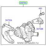 Насос гидроусилителя рулевого управления range rover 2002 - 2009, на 4,4 бензин