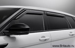 Дефлекторы ветровые окон Range Rover Evoque 5-ти дверный, комплект на 4 двери.