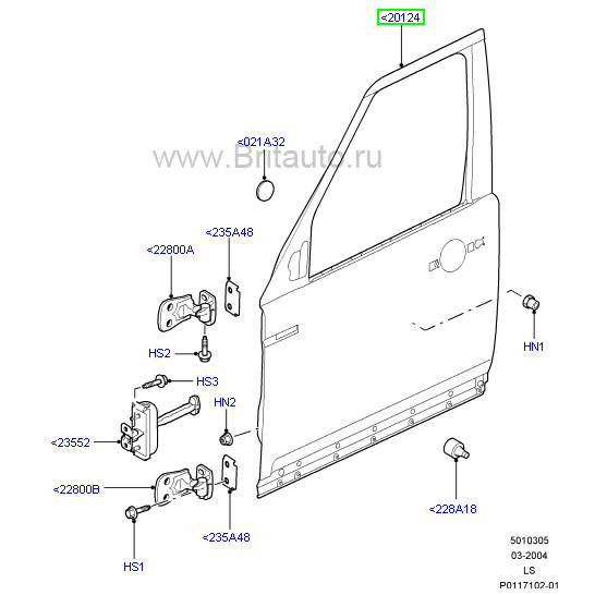 Дверь передняя правая land rover discovery 3 и land rover discovery 4
