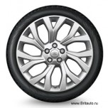 Колесо R21 Range Rover Sport 2014 - 2020 и Range Rover 2013 - 2020 в сборе: диск LR098797 + шина шипы Michelin X-Ice North 4 SUV R21 275/45 110T + датчик LR070840 + центральный колпачок. Правая сборка.