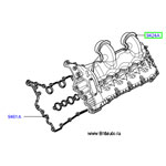 Впускной коллектор левый, с крышкой головки цилиндров на Range Rover 2002 - 2015 и Range Rover Sport 2014 - 2015, на 4,0Л Дизель