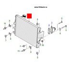 Интеркуллер - промежуточный охладитель наддувочного воздуха 2,7Л - 3,0Л Дизель Jaguar S-Type 1999 - 2008, XF 2009 - 2015.