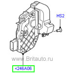 Замок правой задней двери range rover sport 2010 - 2013, lr discovery 4, rr evoque.