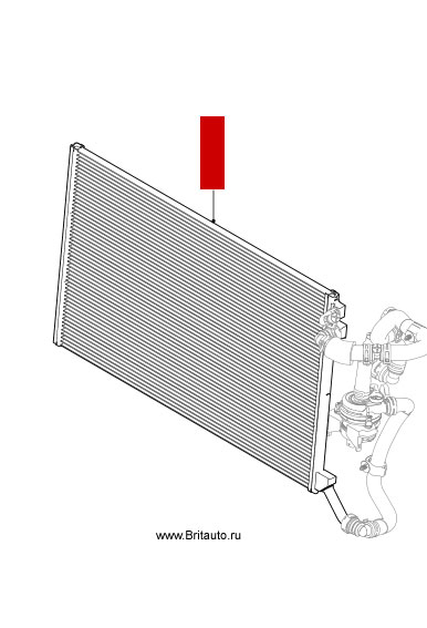 Радиатор интеркулера Jaguar XF от 2016 м.г., и Jaguar XE