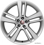 Колесный диск Jaguar F-Type 10,5 x R20, модель: Cyclone, цвет: Silver (светлый). Задний.