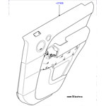 Панель обшивки двери задней правой Range Rover Sport 2014-2015