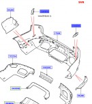 Крышка заднего бампера Range Rover Sport SVR, левая