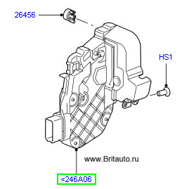Замок задней левой двери LR Discovery 3 и RRS 2005 - 2013
