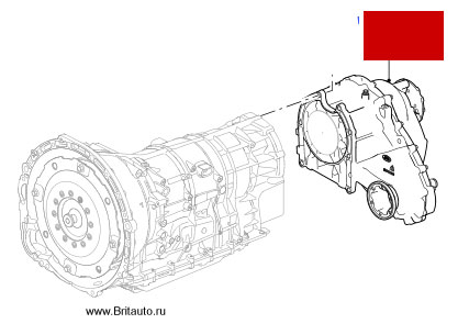 Раздаточная коробка 8-ми ступенчатой АКПП Range Rover 2013 - 2018, LR Discovery 4 и Range Rover Sport 2014 - 2018