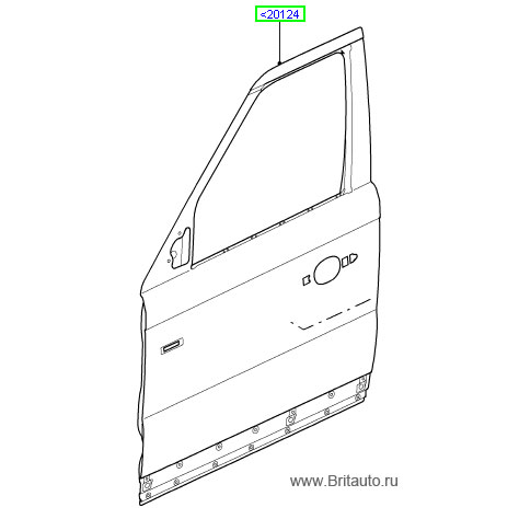 Дверь передняя правая range rover sport 2005 - 2009