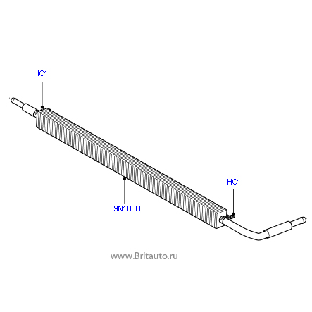 Охладитель топлива Land Rover Discovery 3 и 4, и Range Rover Sport 2005 - 2013